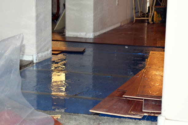 Professional Water Damage technician working in Afton, OK